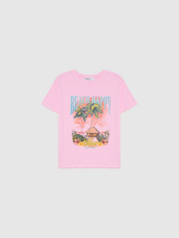  Beach Happy t-shirt magenta