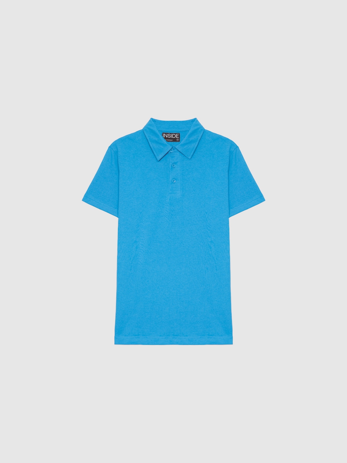  Basic short-sleeved polo shirt blue