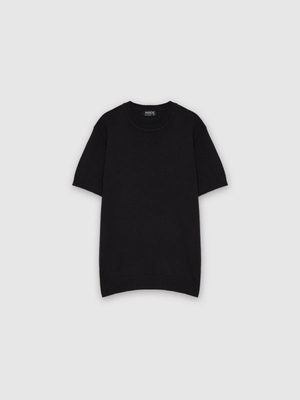  Basic knitted T-shirt black