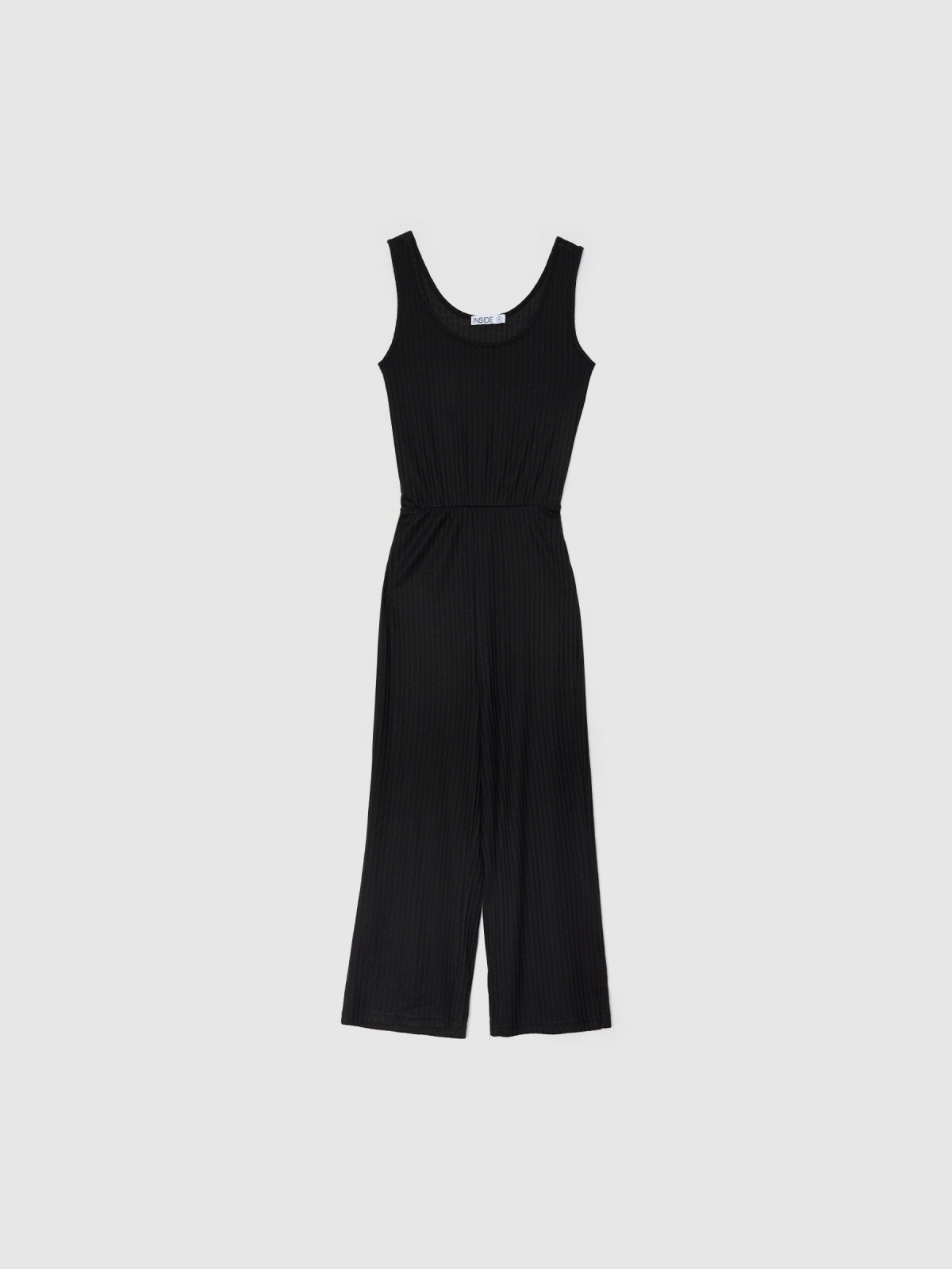  Ribbed strappy jumpsuit black