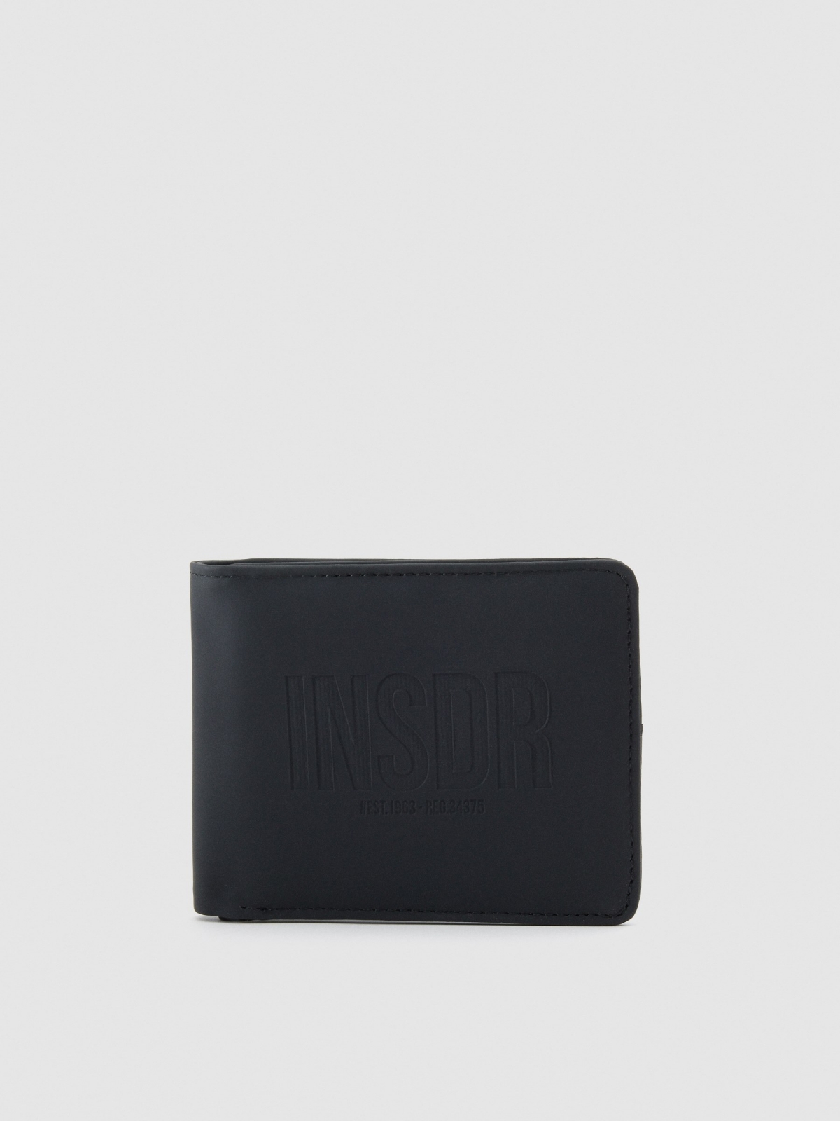 Leatherette wallet black