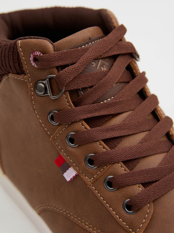 Sport sport boot combined collar brown detail view