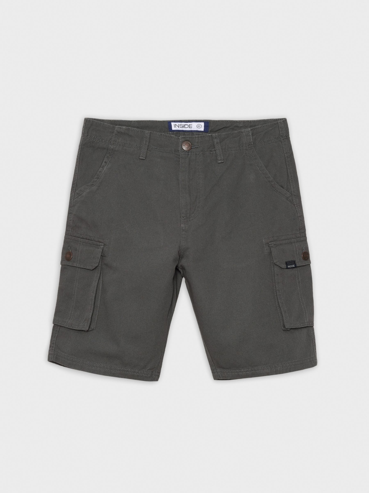  Cargo Bermuda with pockets grey