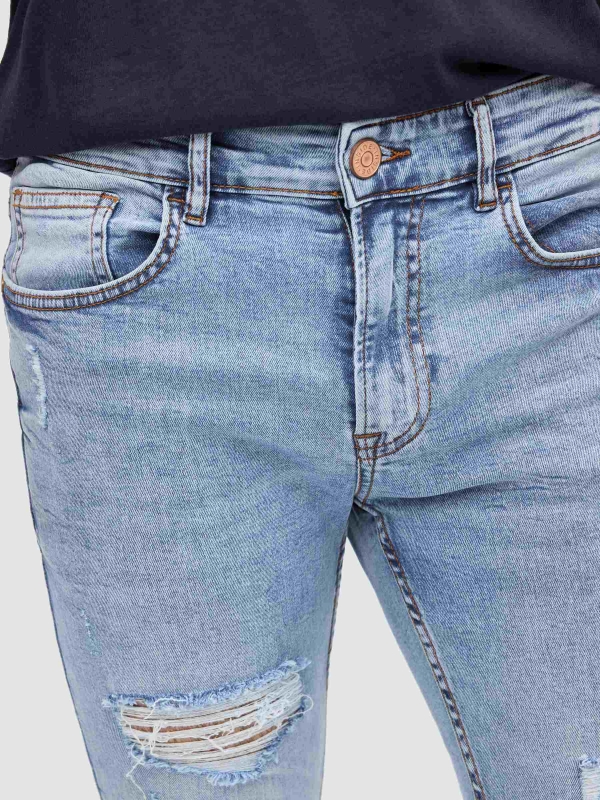 Super slim jeans blue detail view