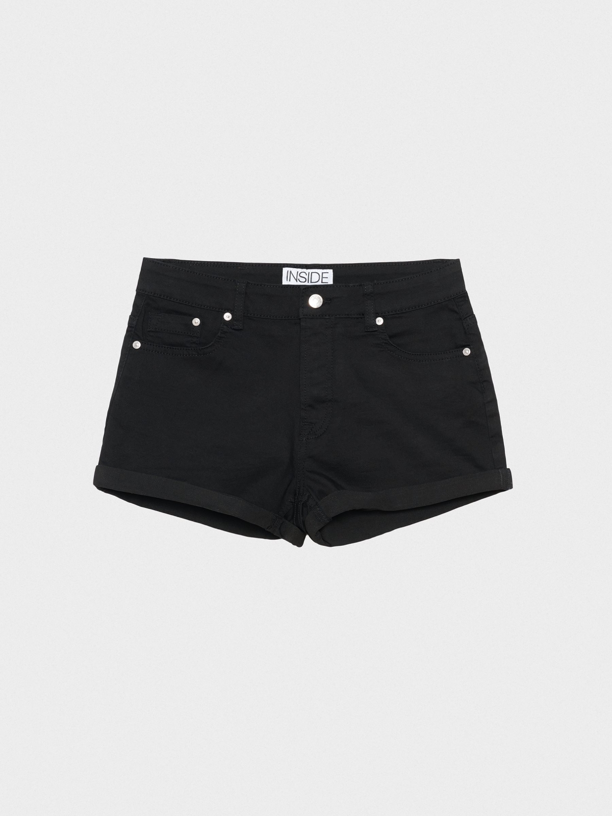  Colorful twill shorts black