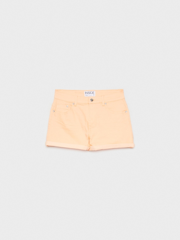  Colorful twill shorts pink