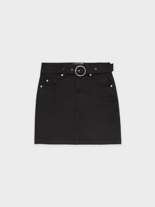  Buckle belt skirt black