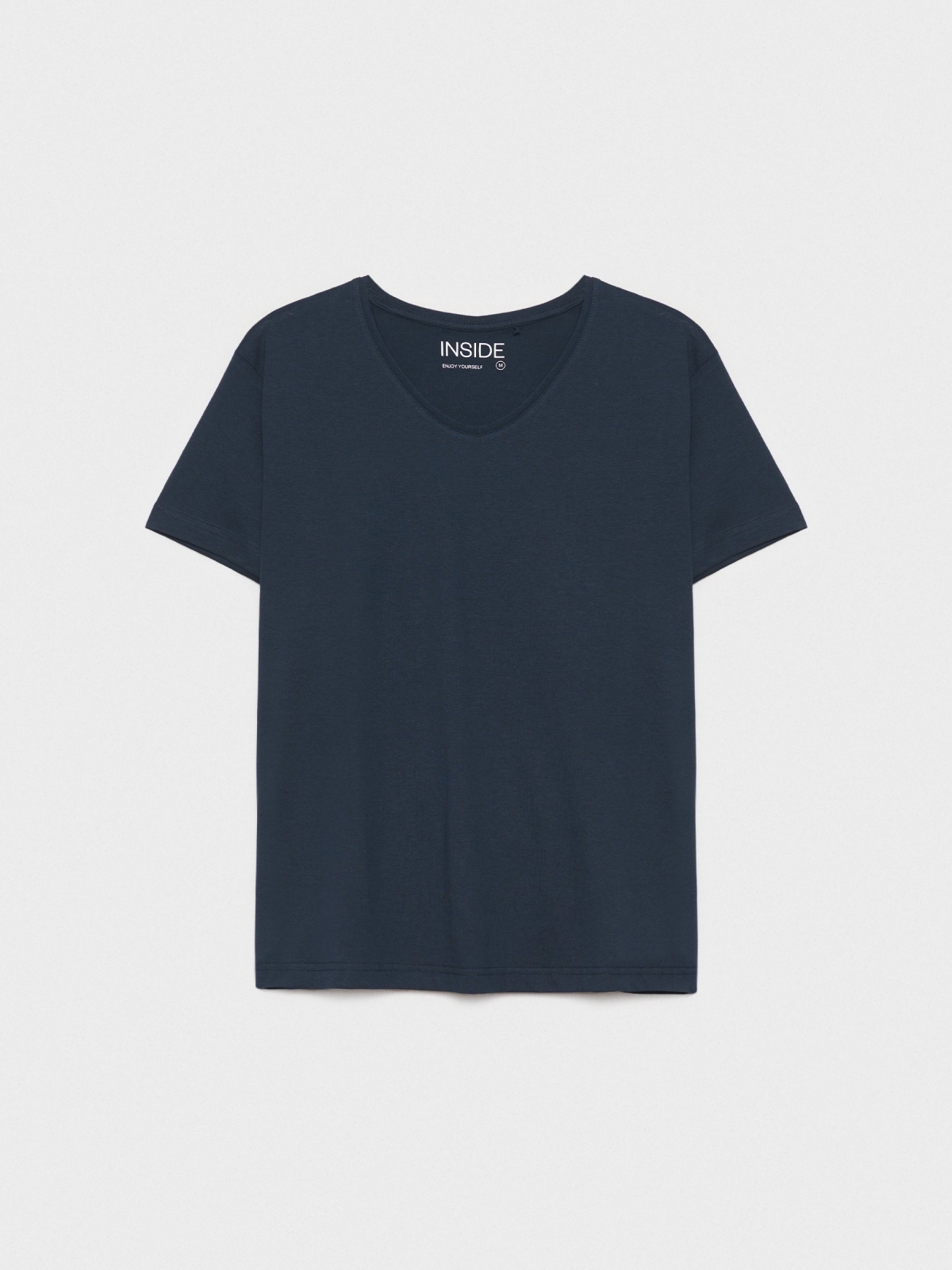  Basic V-neck T-shirt blue