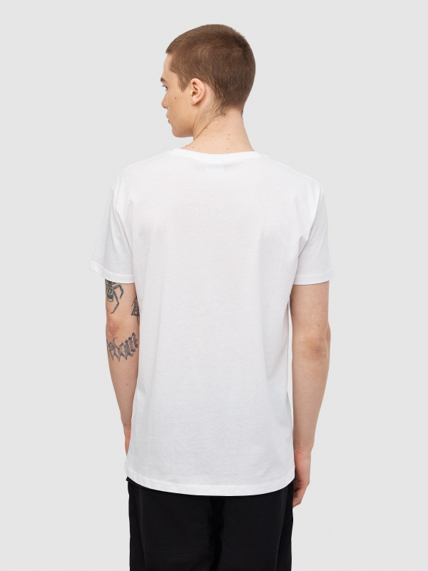 Attack on Titan t-shirt white middle back view
