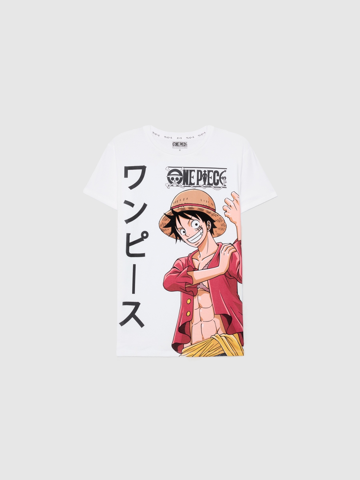  Camiseta One Piece blanco