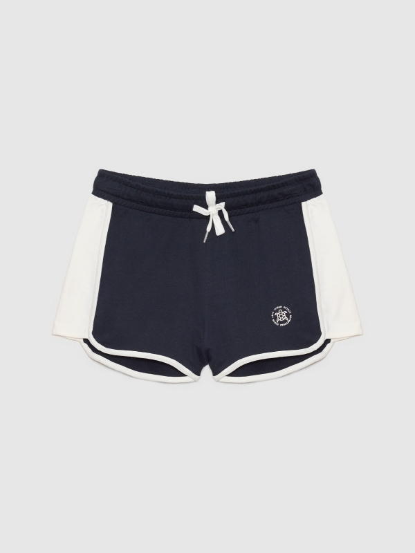  Two-tone sports shorts navy