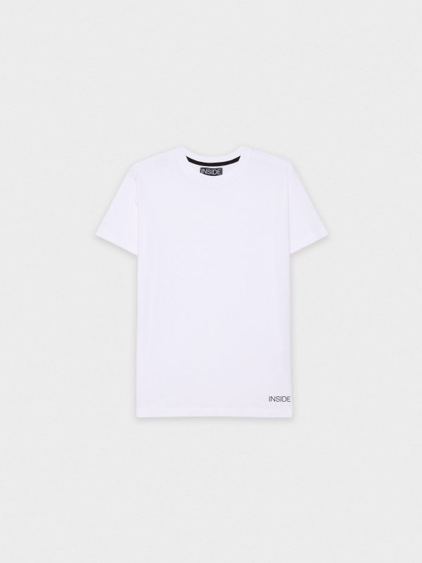  Camiseta básica manga corta blanco