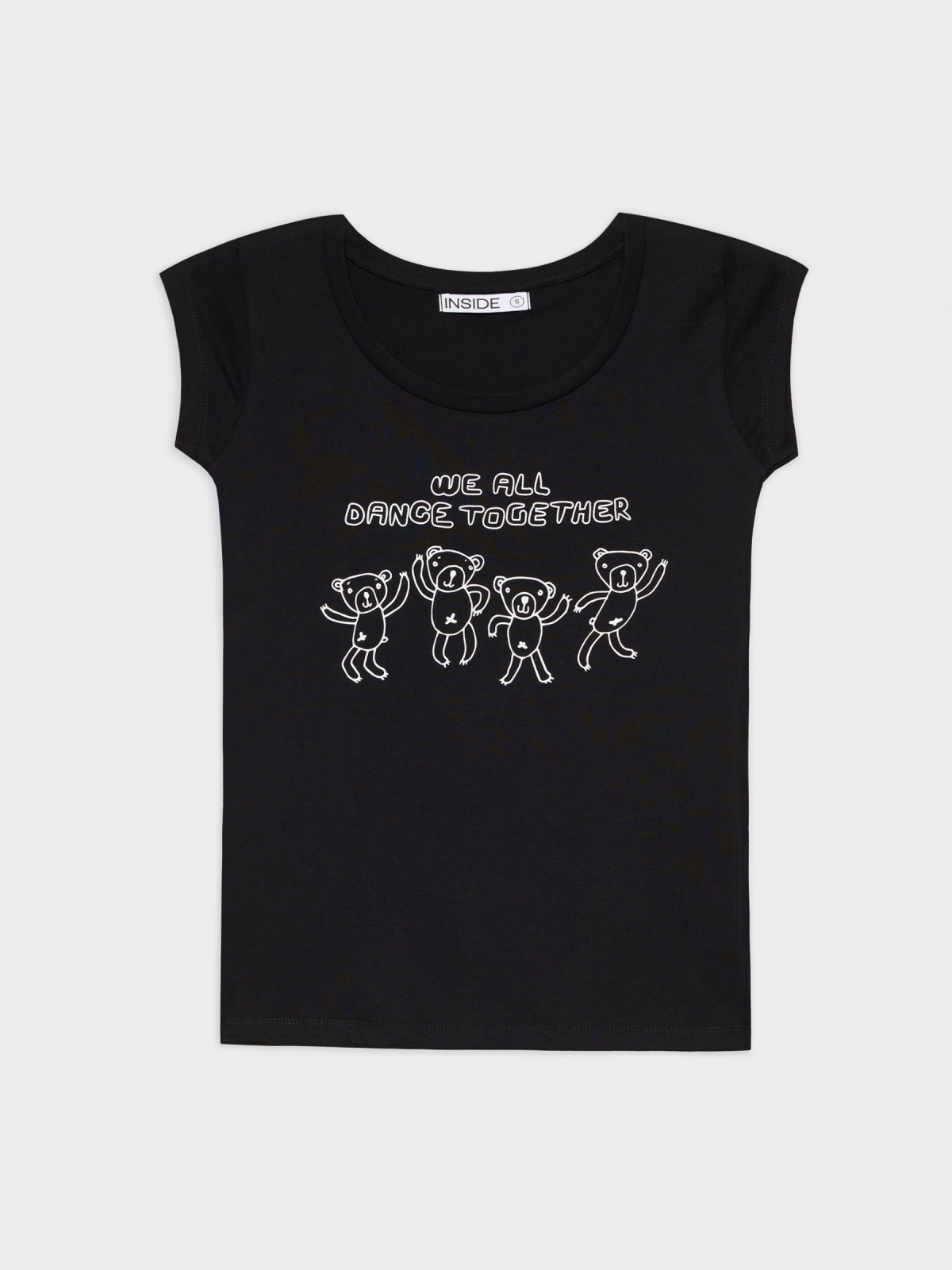  T-shirt with print black