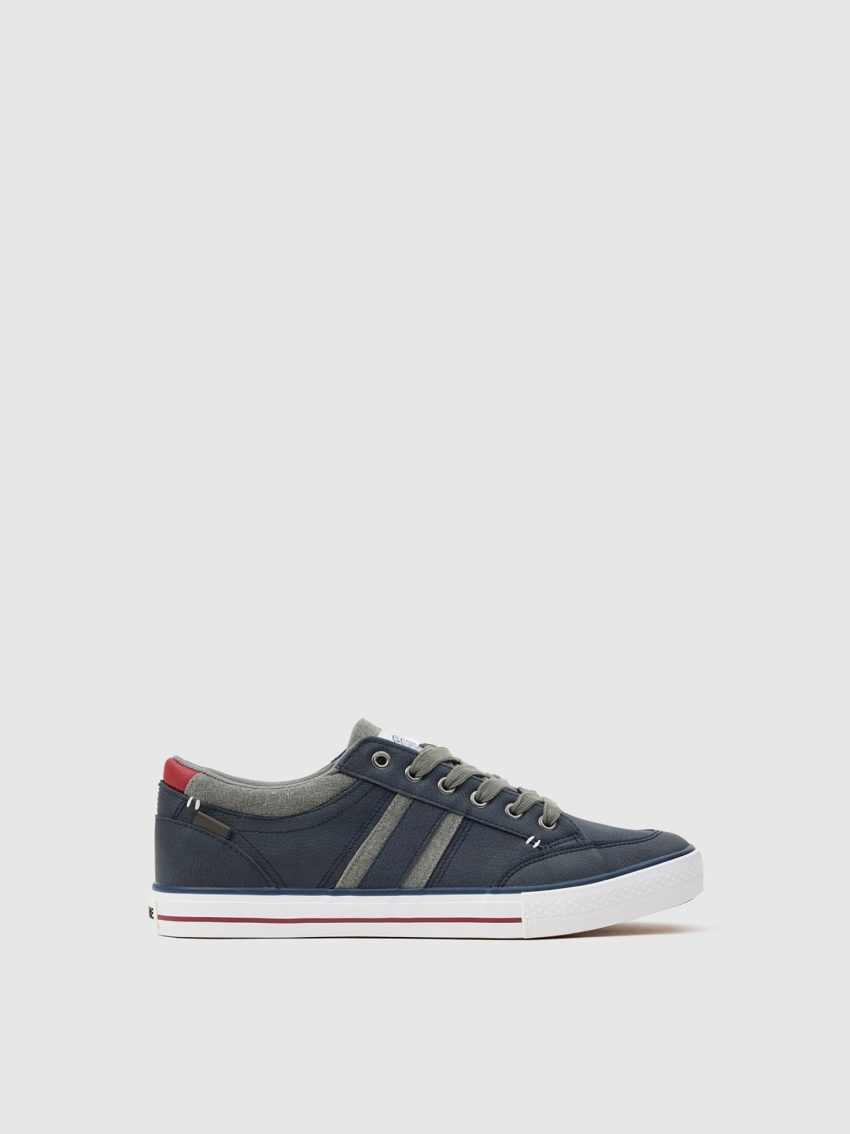 Sneakers with casual toe cap navy