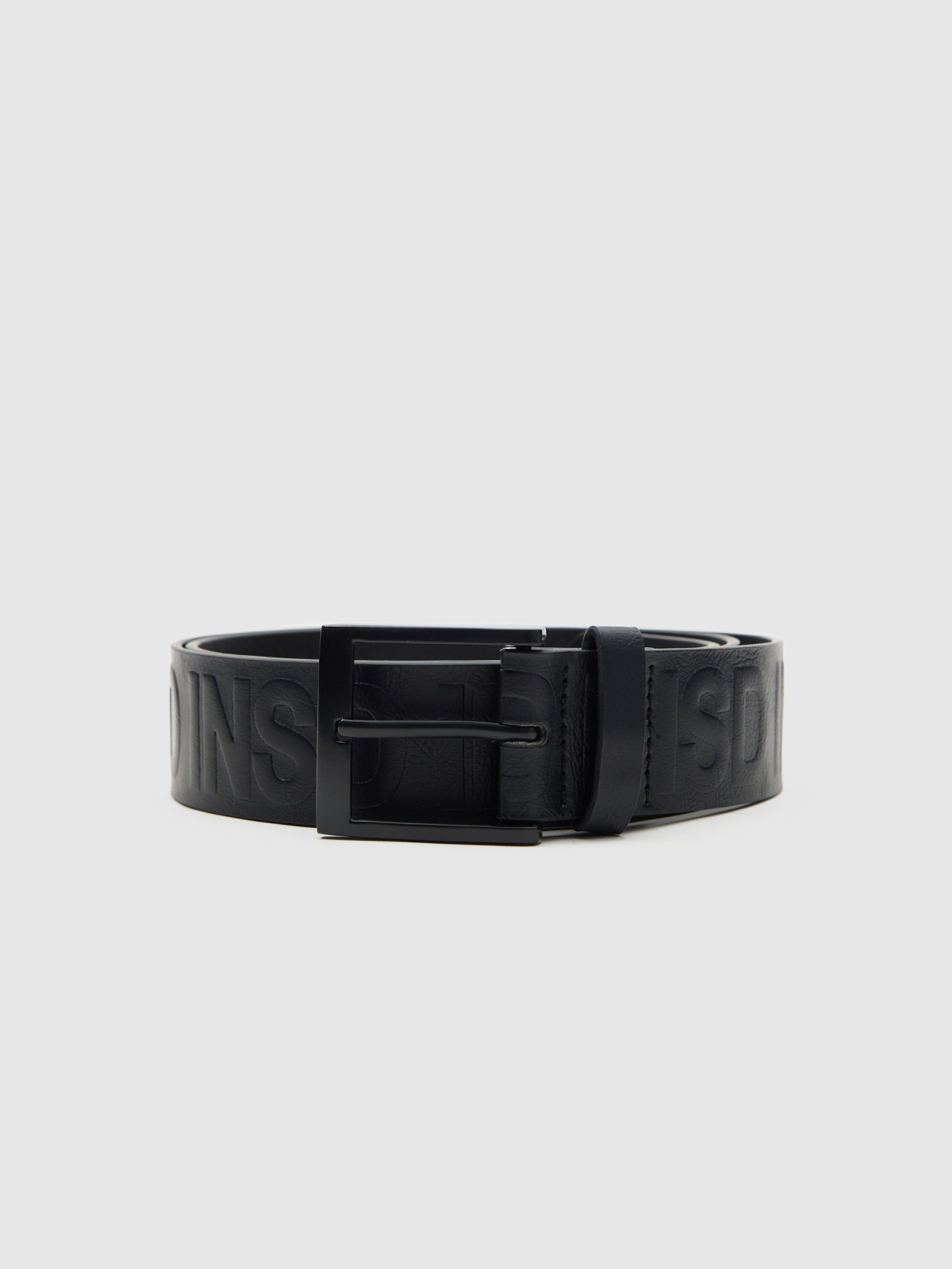 Cinturón básico logotipo negro