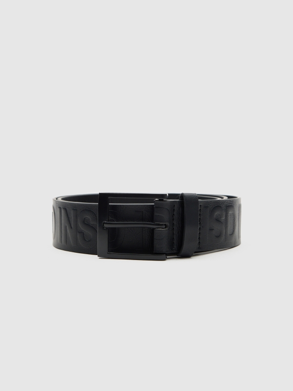 Cinturón básico logotipo negro