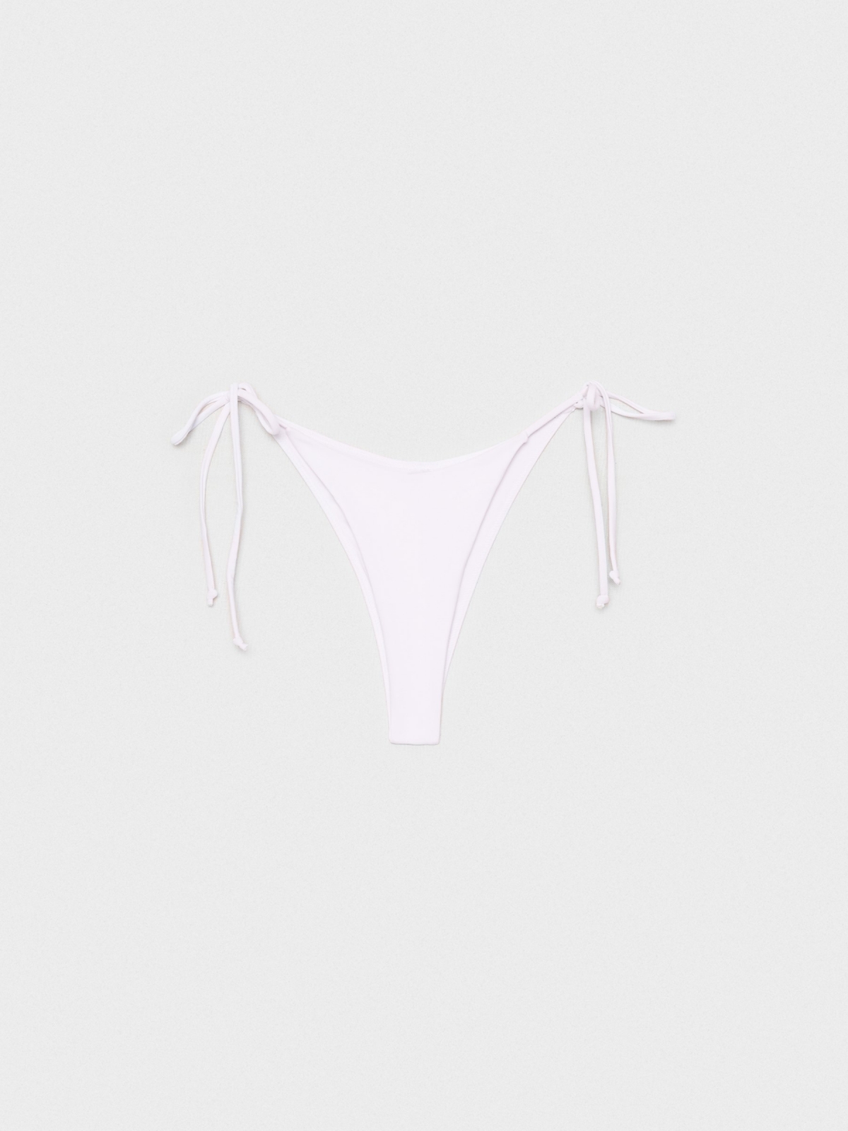  Fundos de bikini brasileiro de gola em V branco