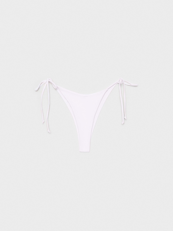  Fundos de bikini brasileiro de gola em V branco