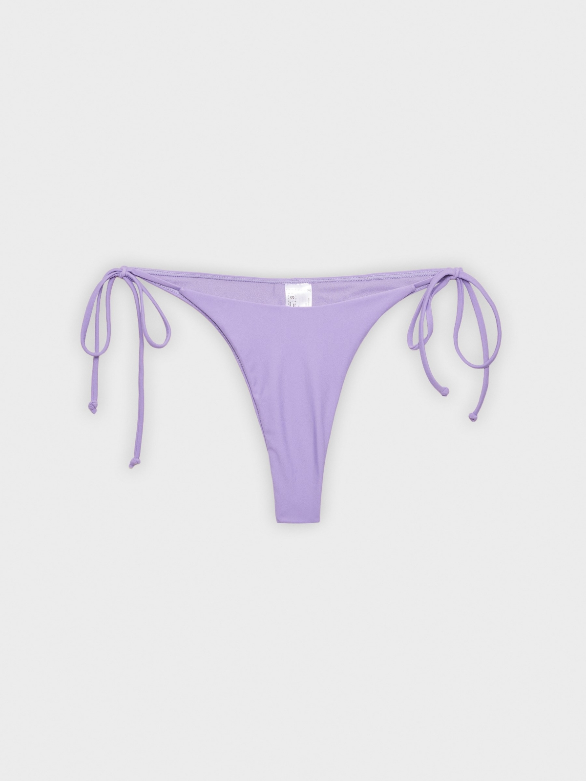  Fundos de bikini brasileiro de gola em V lilás