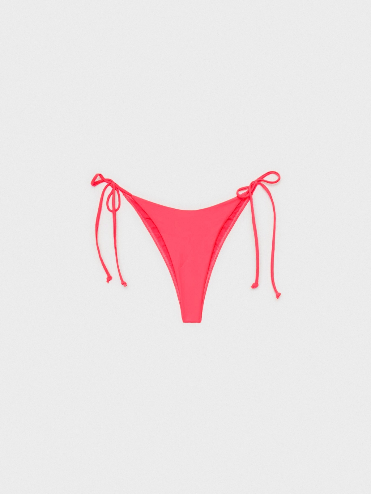  Fundos de bikini brasileiro de gola em V laranja