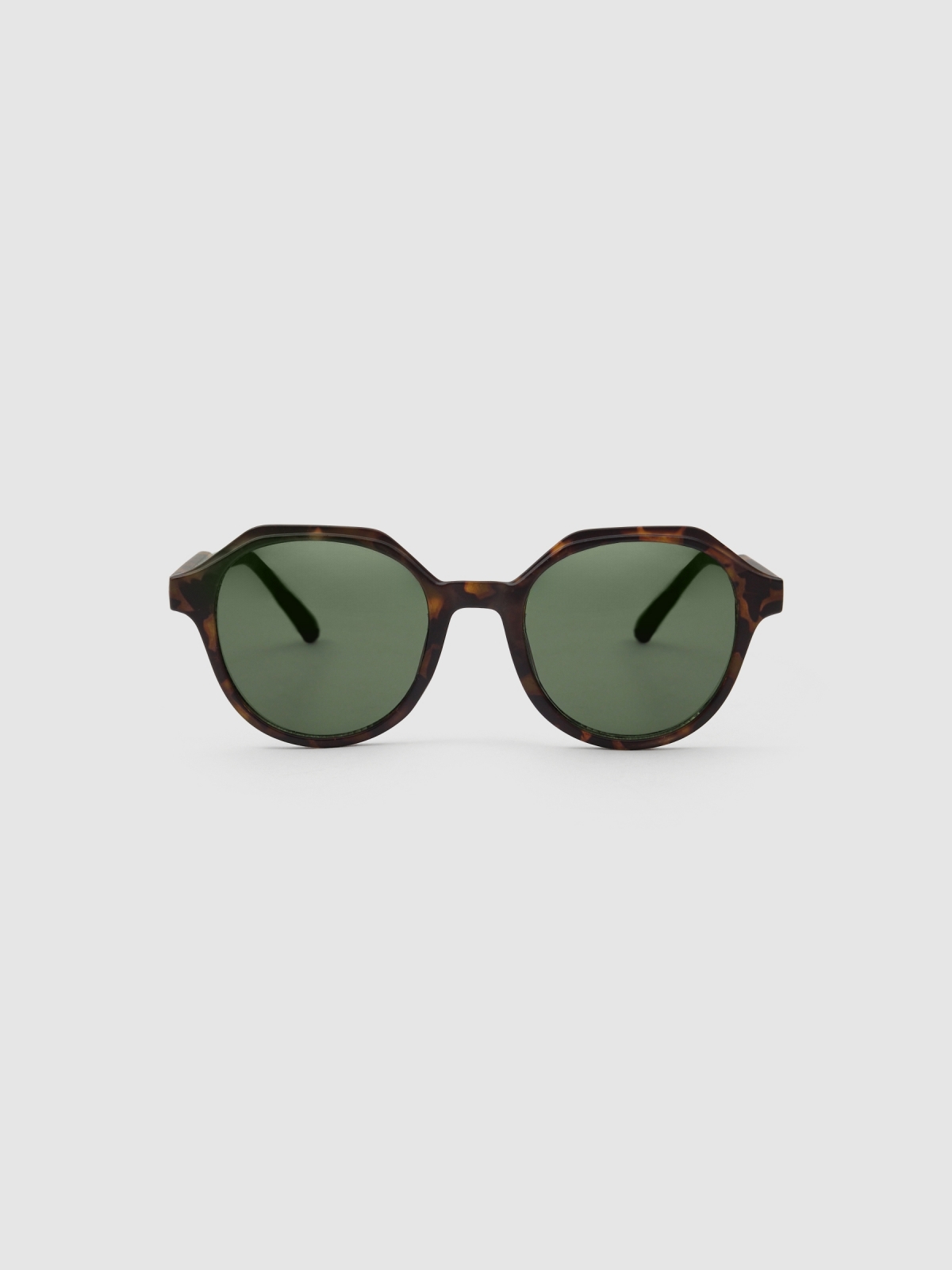 Geometric sunglasses brown