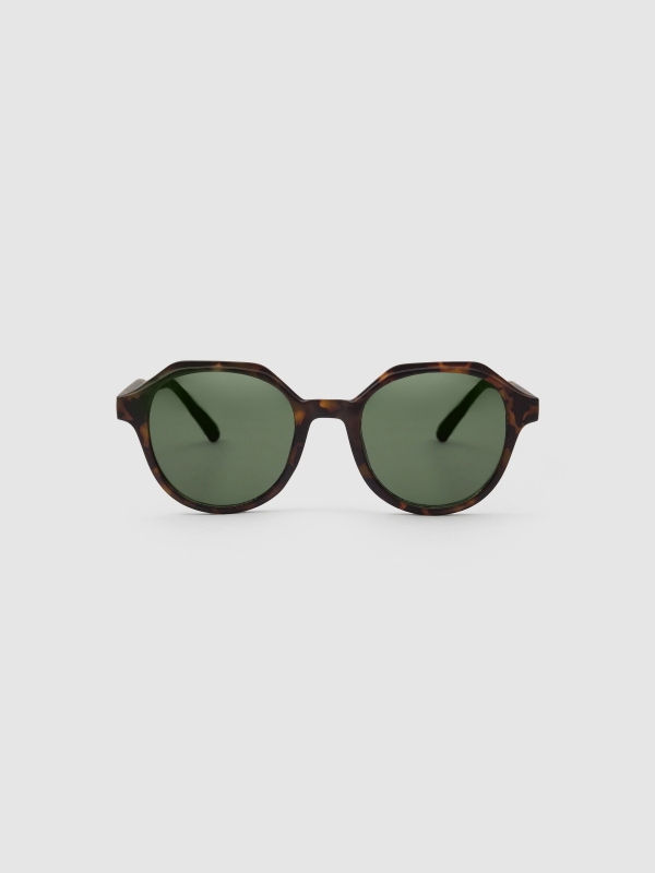 Geometric sunglasses brown
