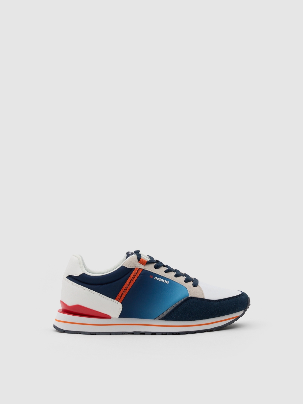Contrast details sneakers blue/white
