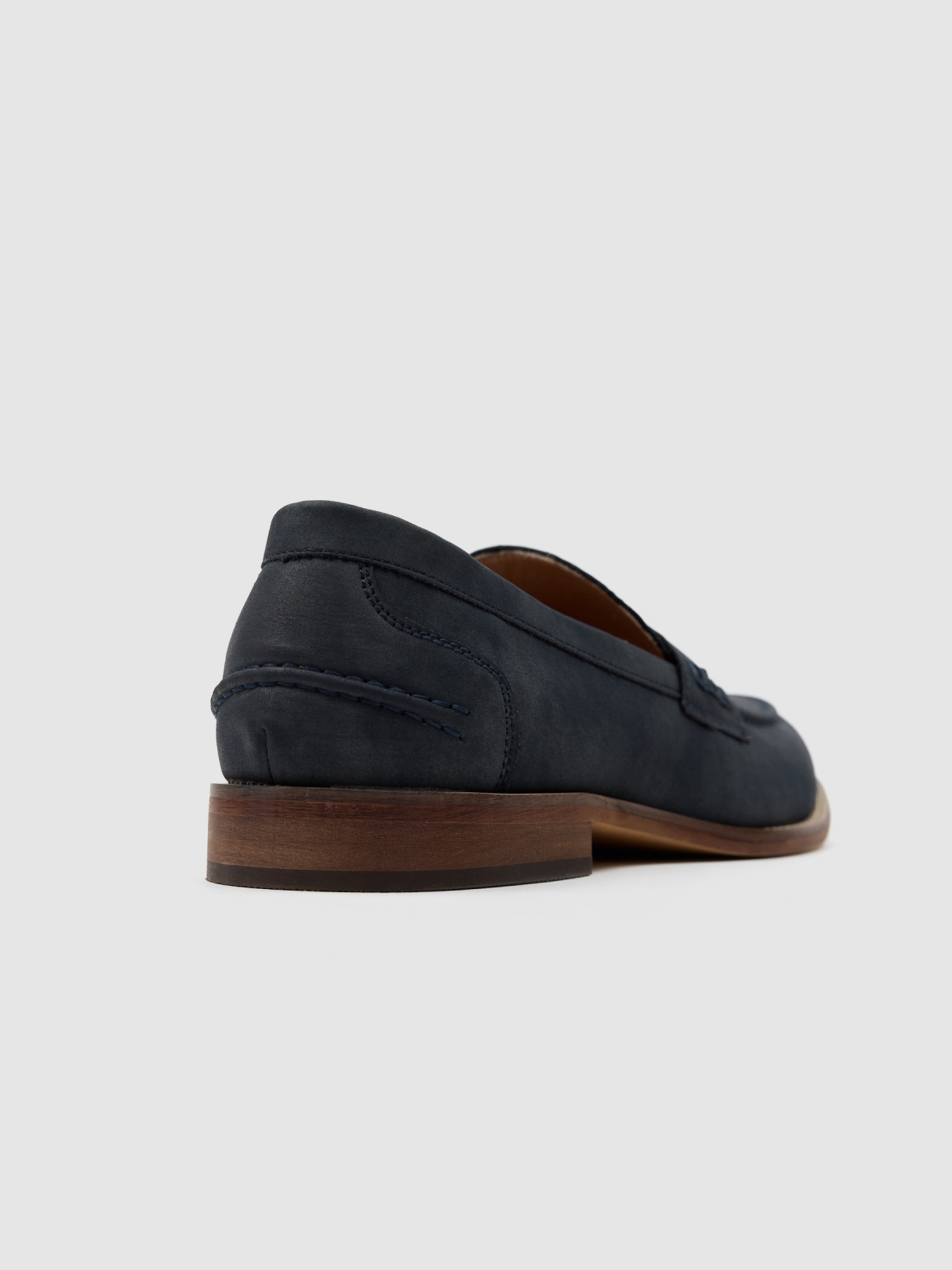 Classic moccasin blue detail view