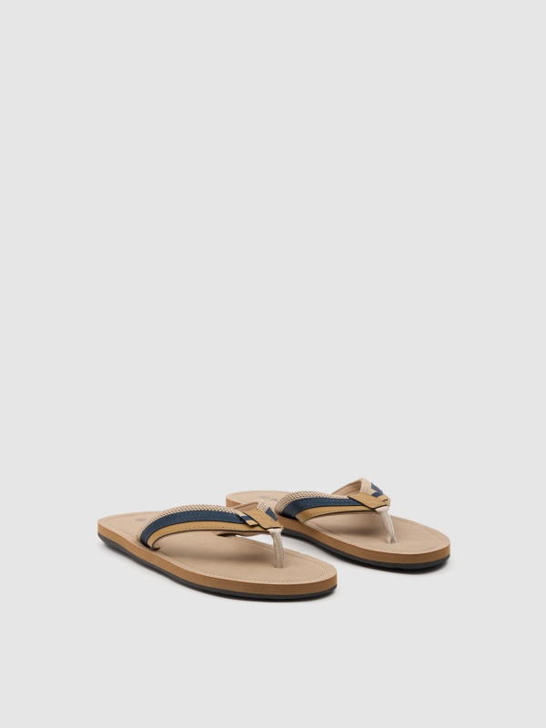 Combined toe sandal sand 45º front view