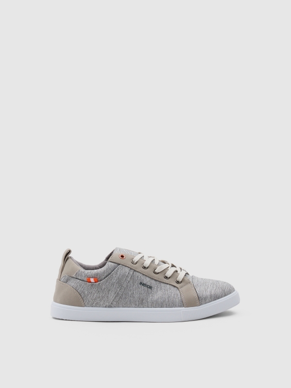 Combined sneaker melange grey