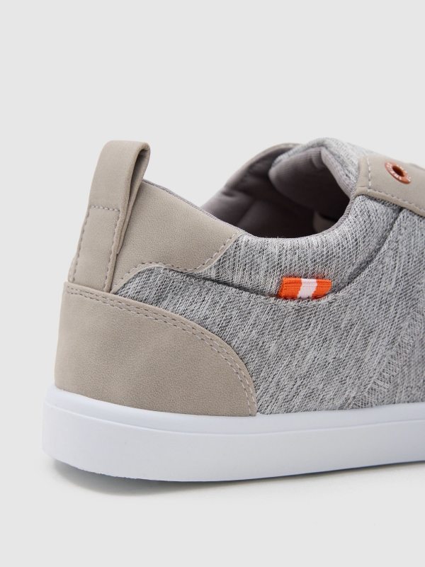 Combined sneaker melange grey detail view