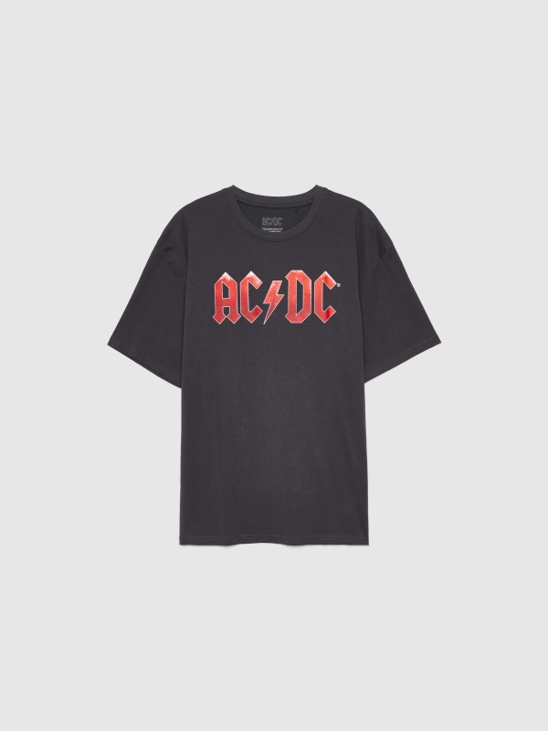 T-shirt AC/DC cinza escuro