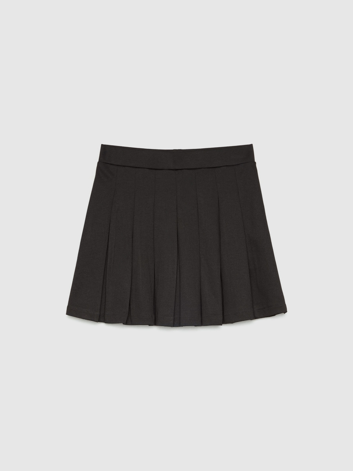  Mini elastic slats skirt black