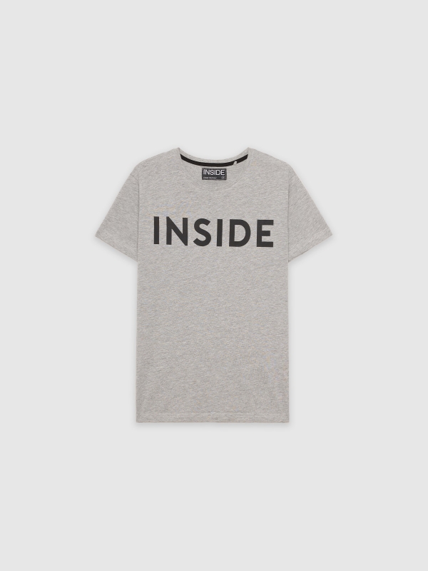  T-shirt básica "INSIDE melange meio