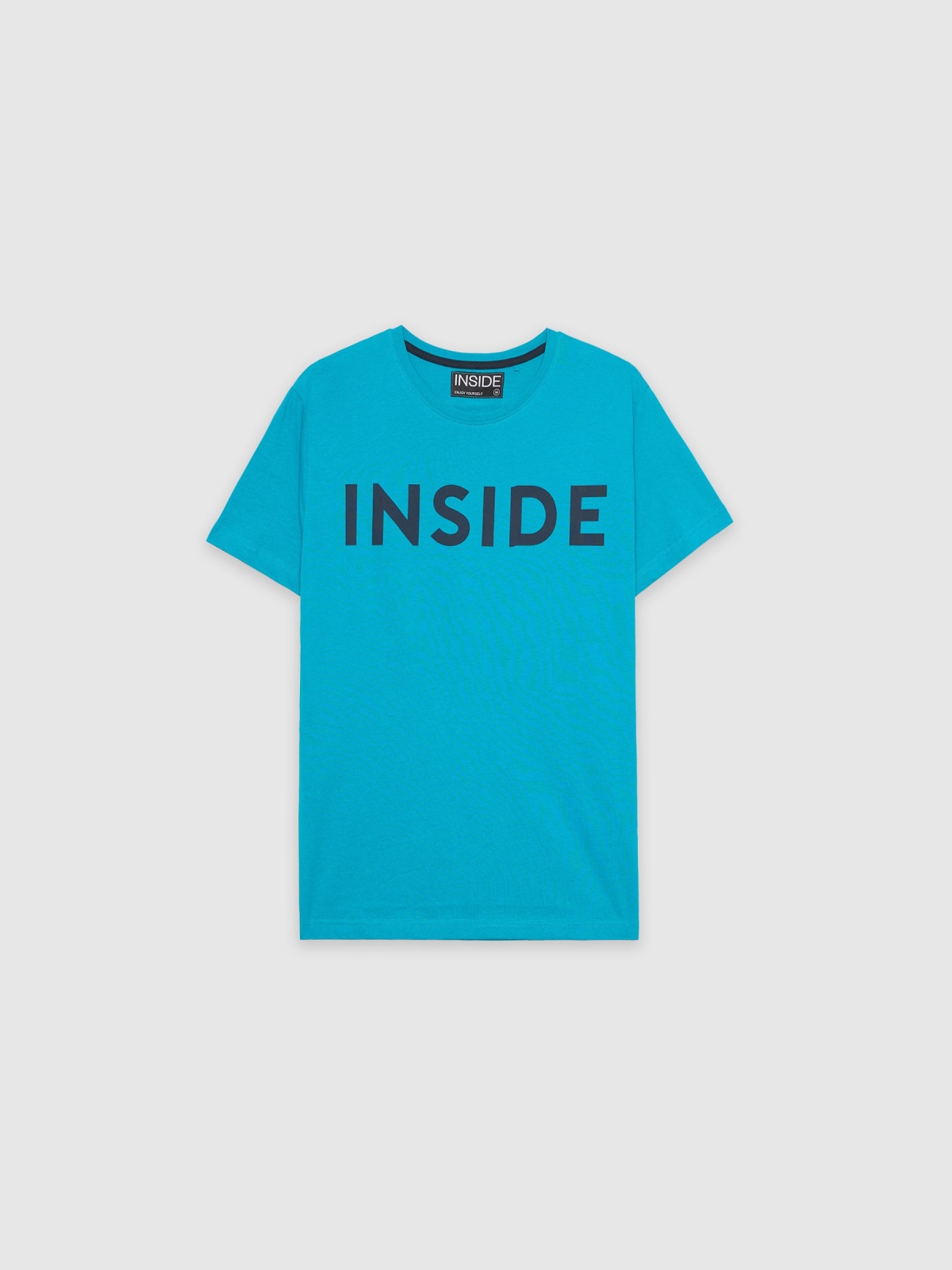  T-shirt básica "INSIDE azul