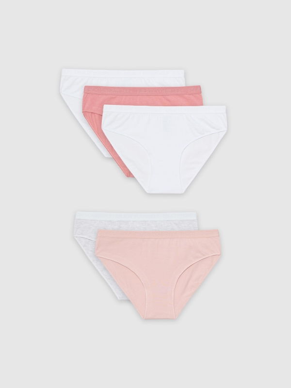 5 pack of classic cotton knickers multicolor