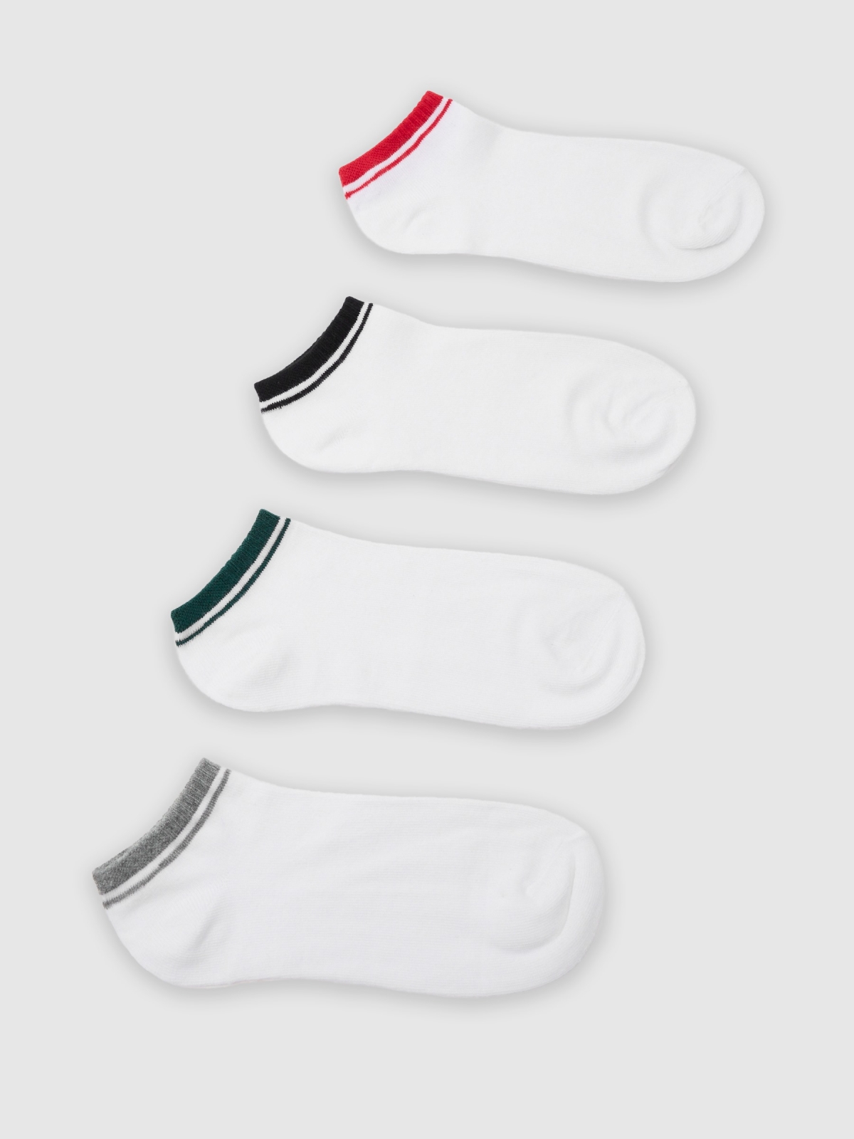 Ankle socks 4 pack multicolor middle front view