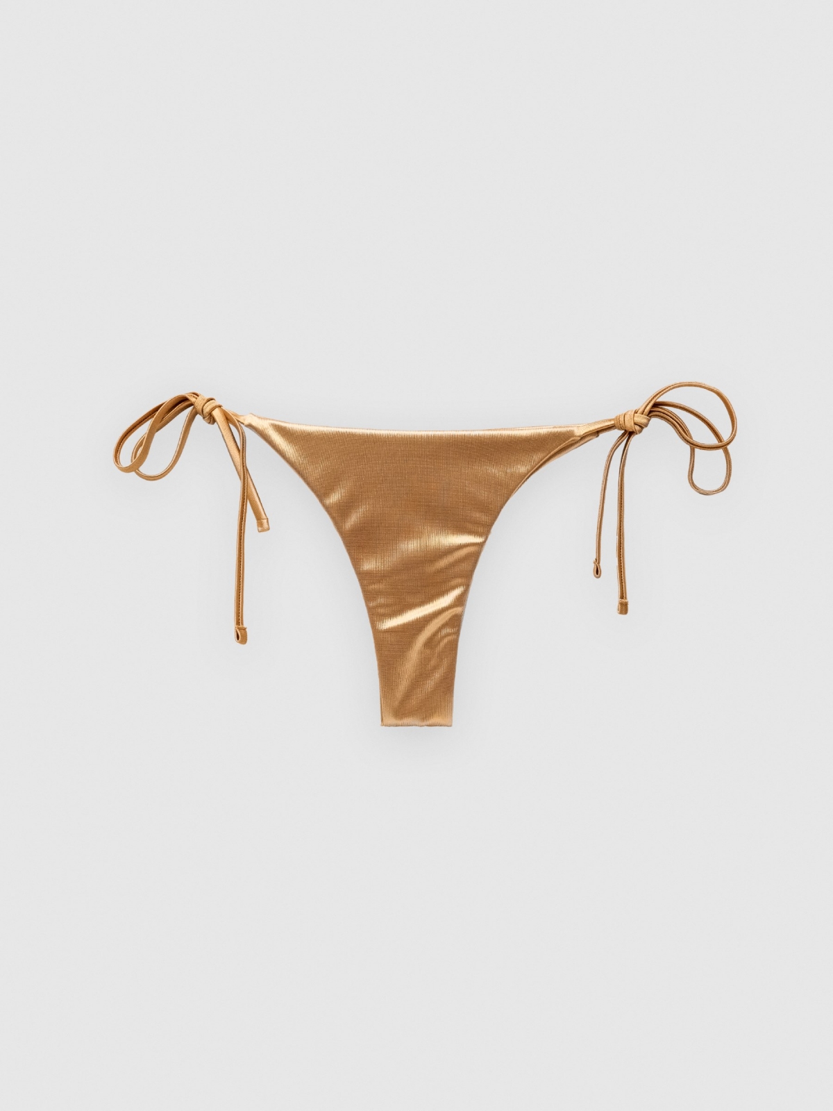  Metallic bikini bottoms golden