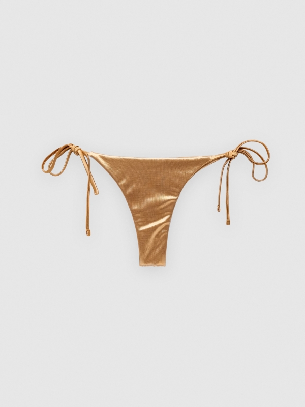  Metallic bikini bottoms golden