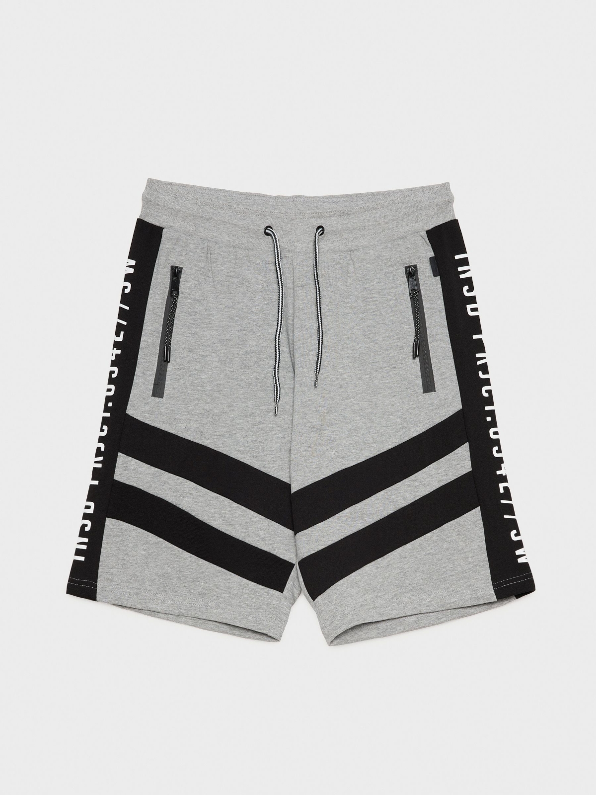  Jogger shorts with bands grey