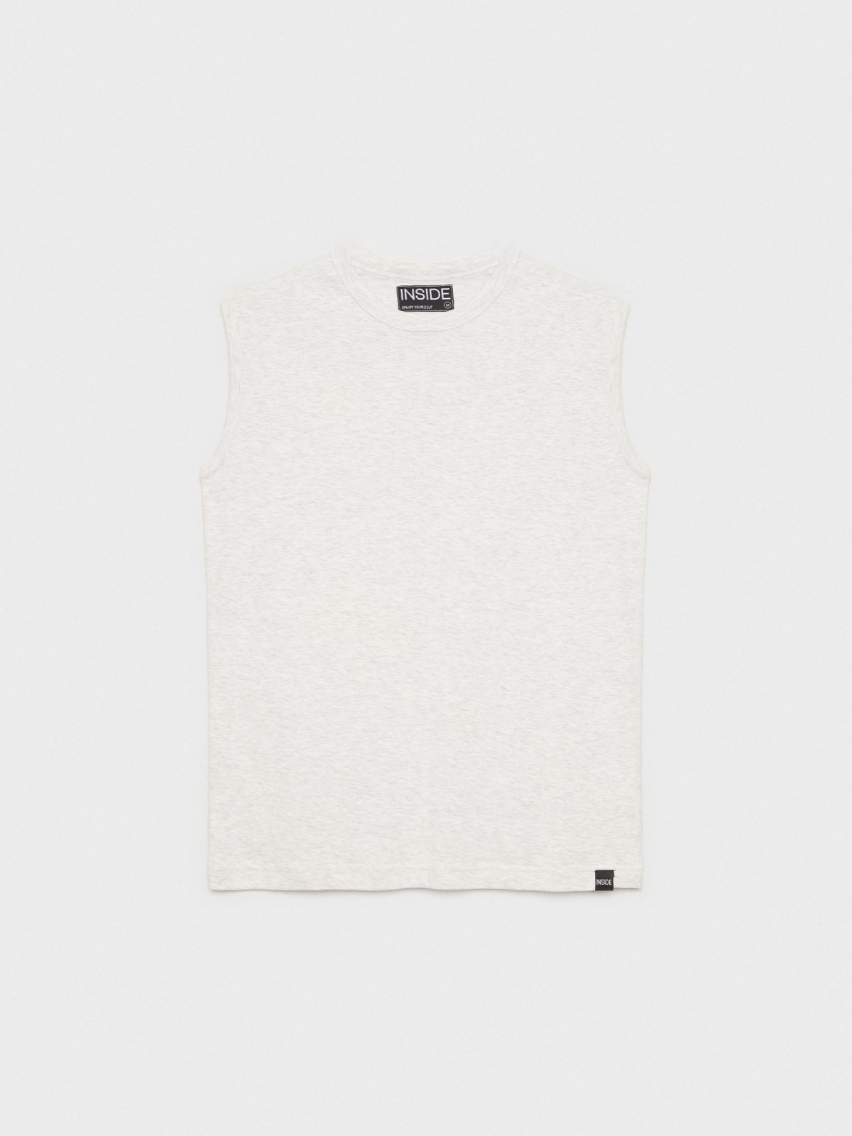  Basic sleeveless t-shirt grey