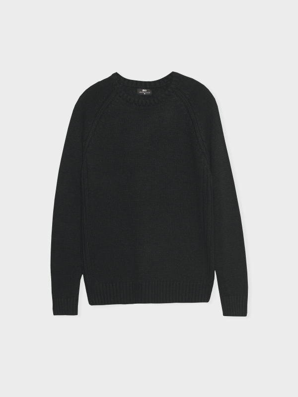  Basic knitted sweater black