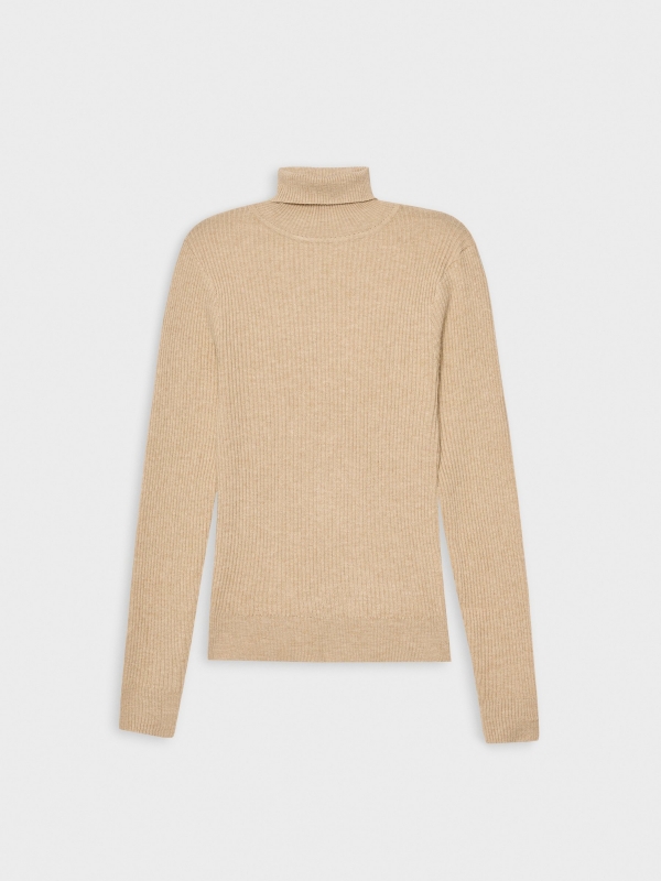  Basic turtleneck sweater dark brown