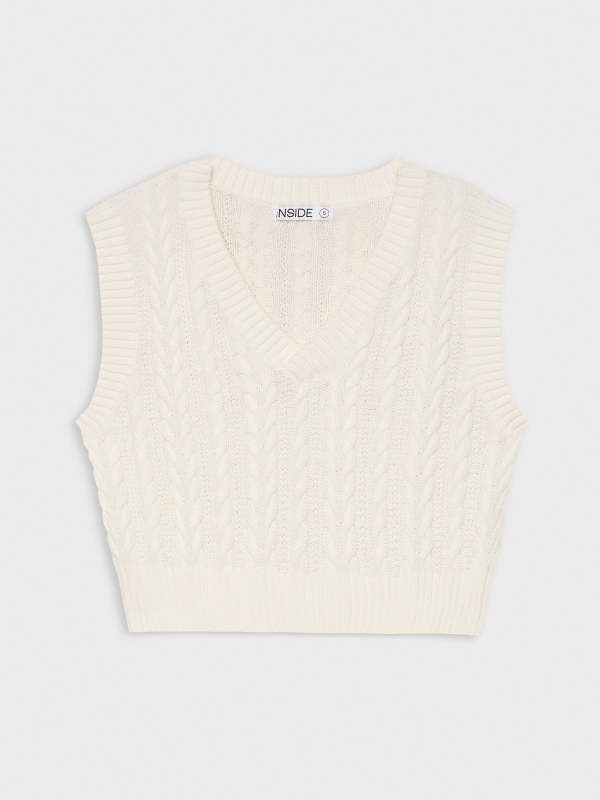  Vest of eights off white