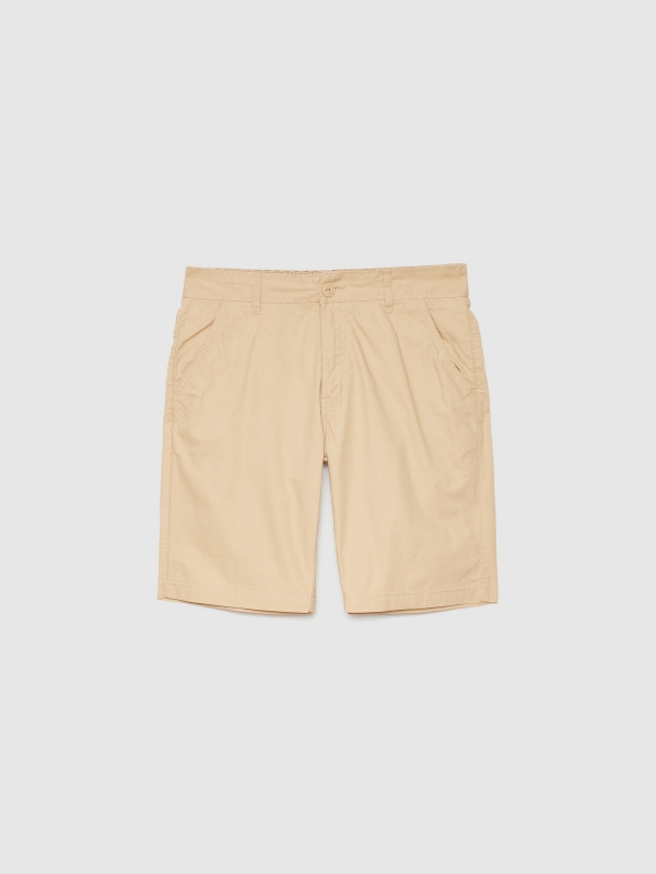  Poplin shorts beige