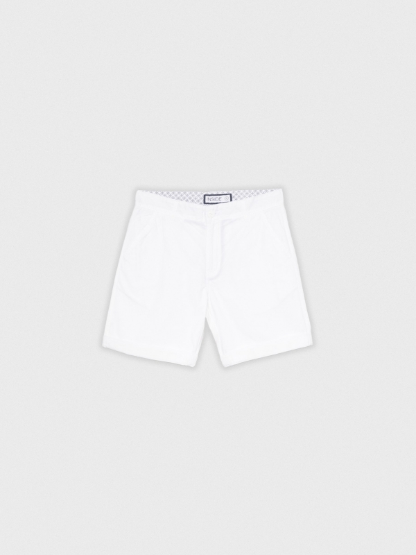  Poplin shorts white