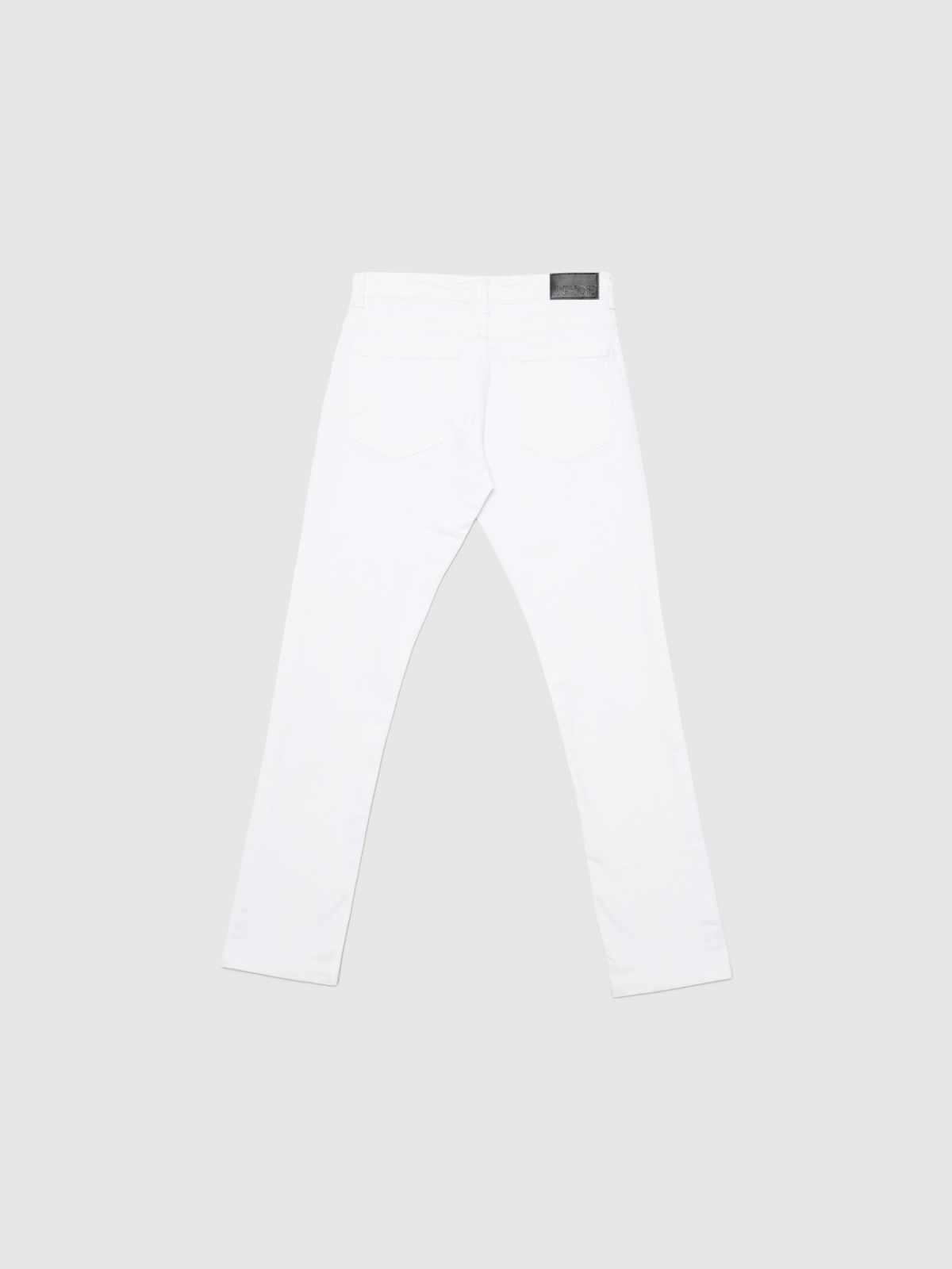  Jeans color liso blanco