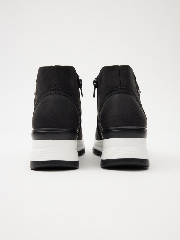 Sneaker boot style black detail view