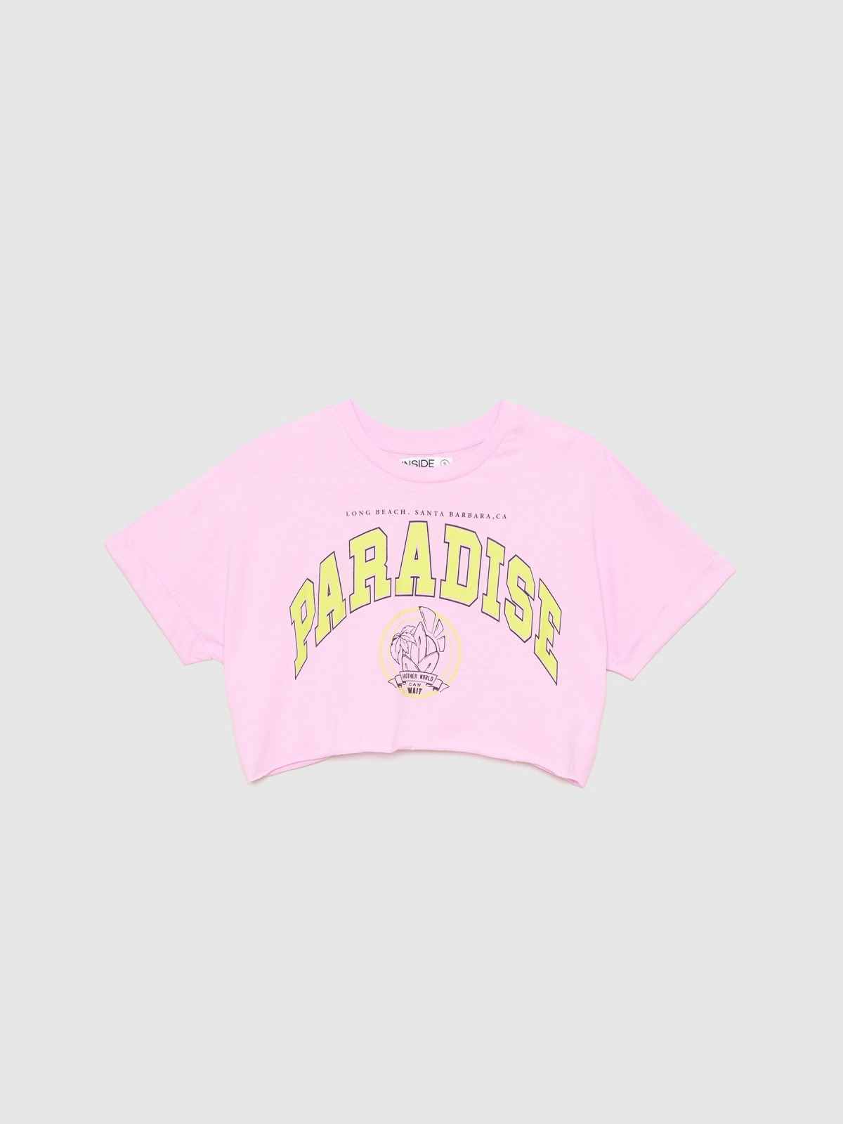  Paradise crop T-shirt magenta