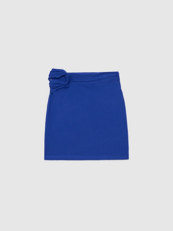  Mini cut out skirt electric blue